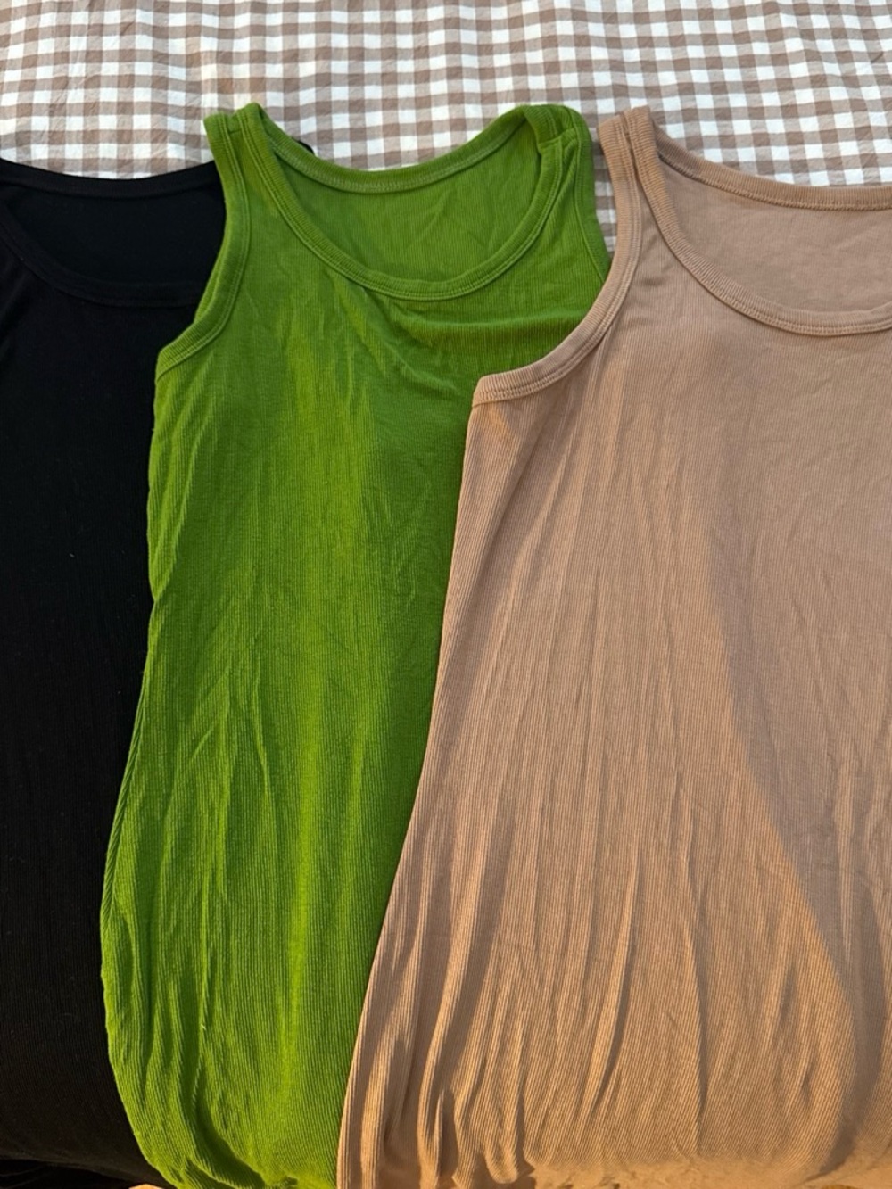 Women’s Ribbed Tank Top - Green by